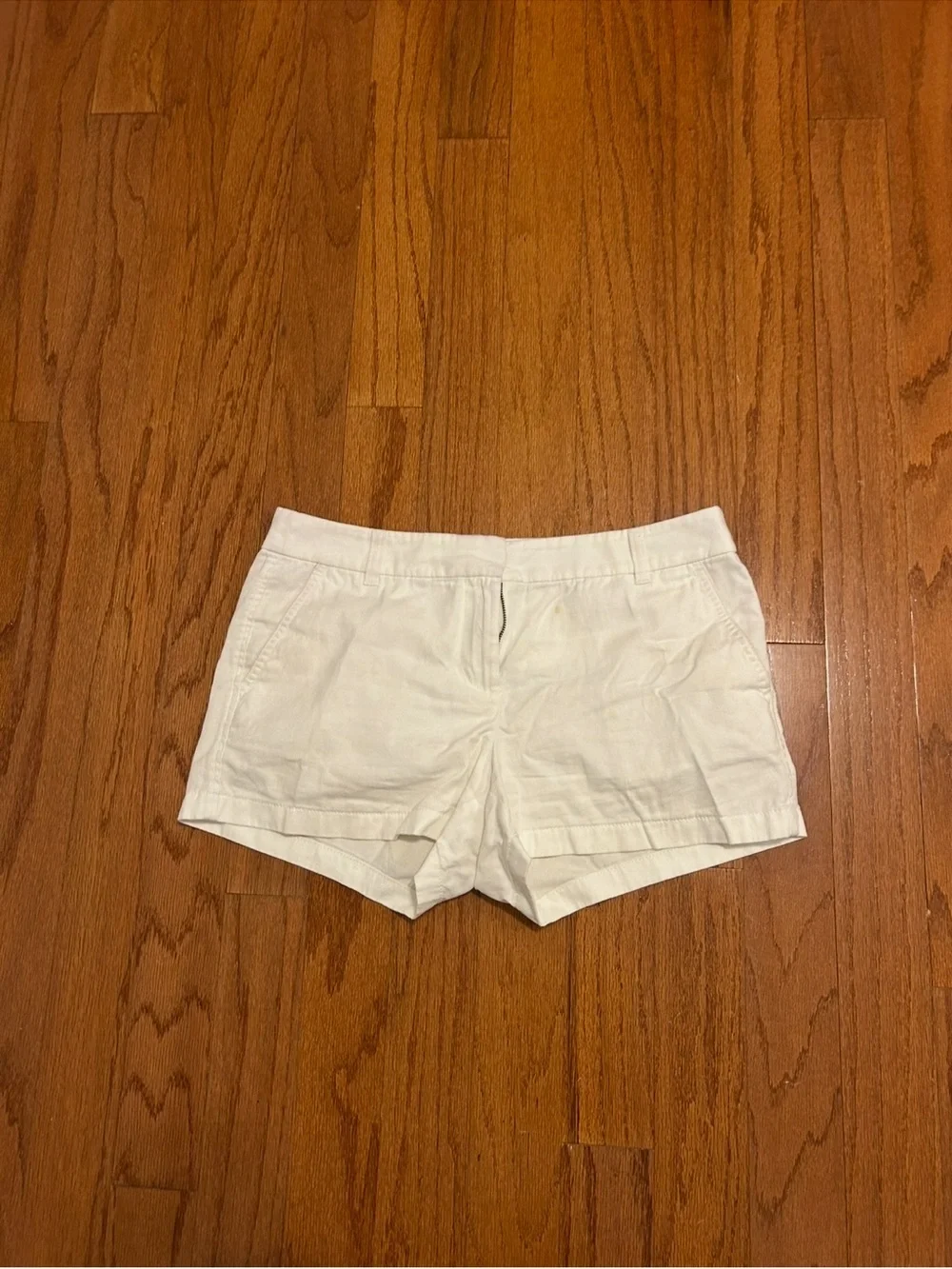 J.Crew White Chino Shorts Women's Size 10 Classic Summer Casual